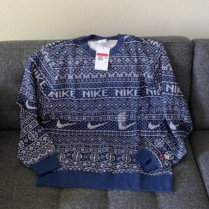 Navy Blue Nike Men’s Christmas Sweater